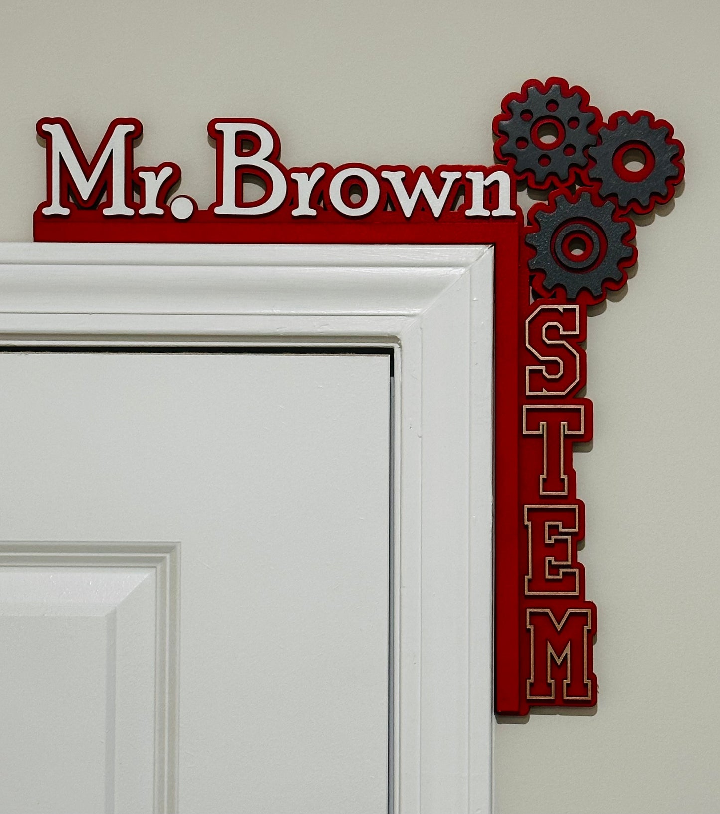 School Corner Door Sign