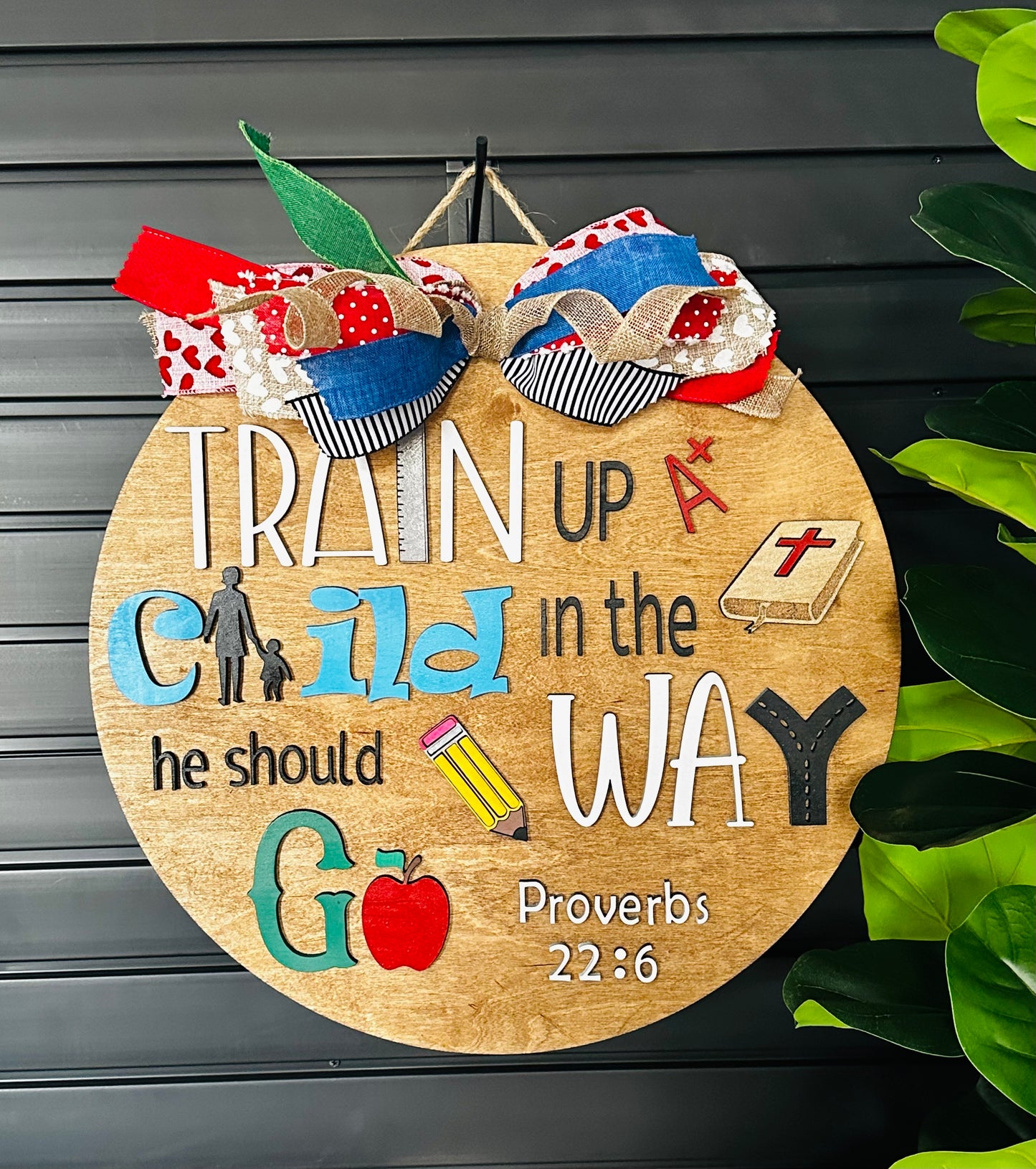 Train Up A Child - Door Sign
