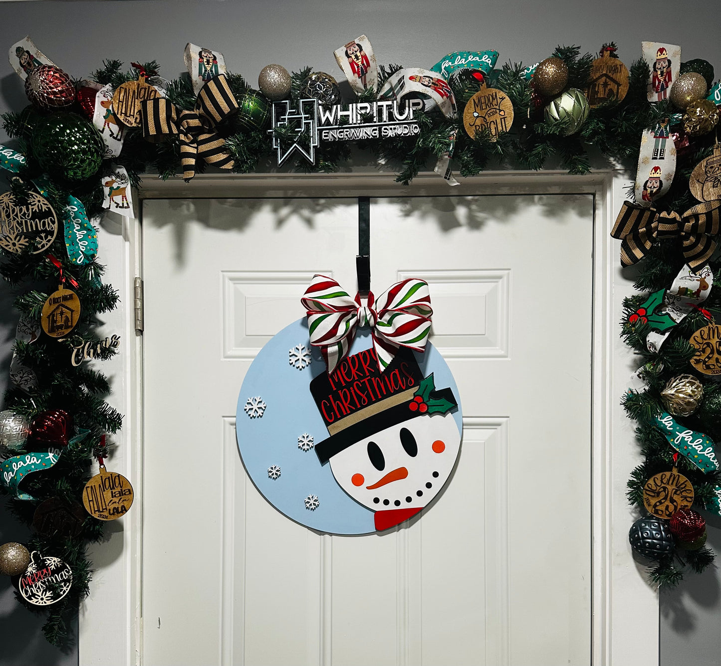 Snowman - Merry Christmas Holiday Sign