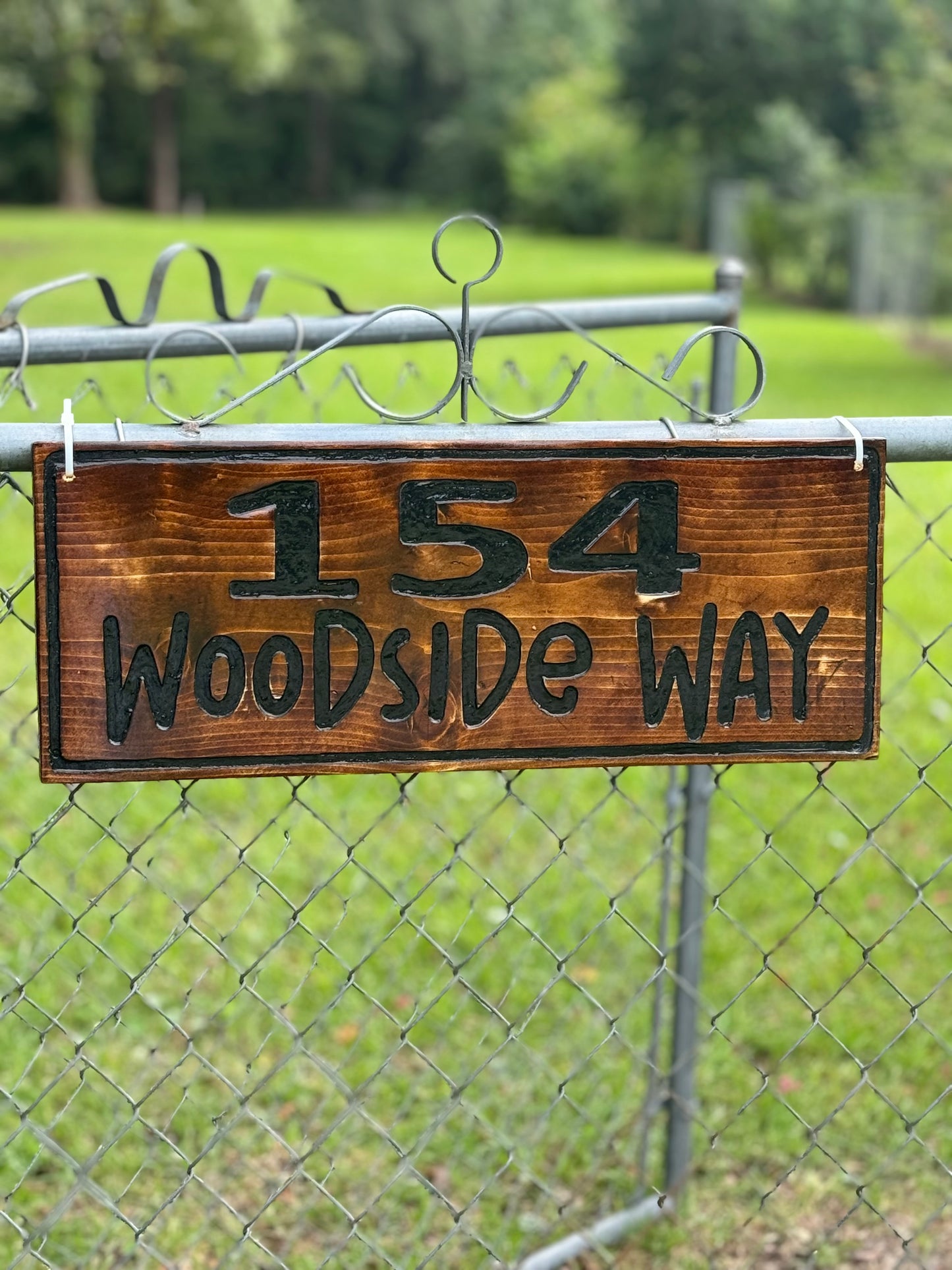 Rustic Outdoor Address / House Number Sign