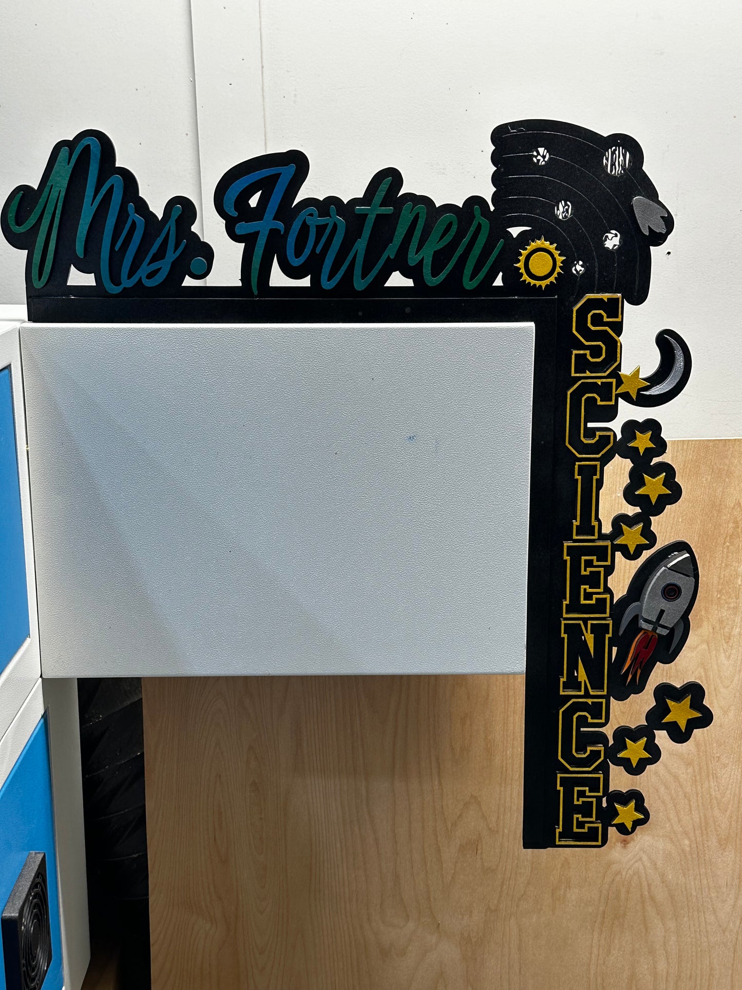 Science Right Angle Door Sign