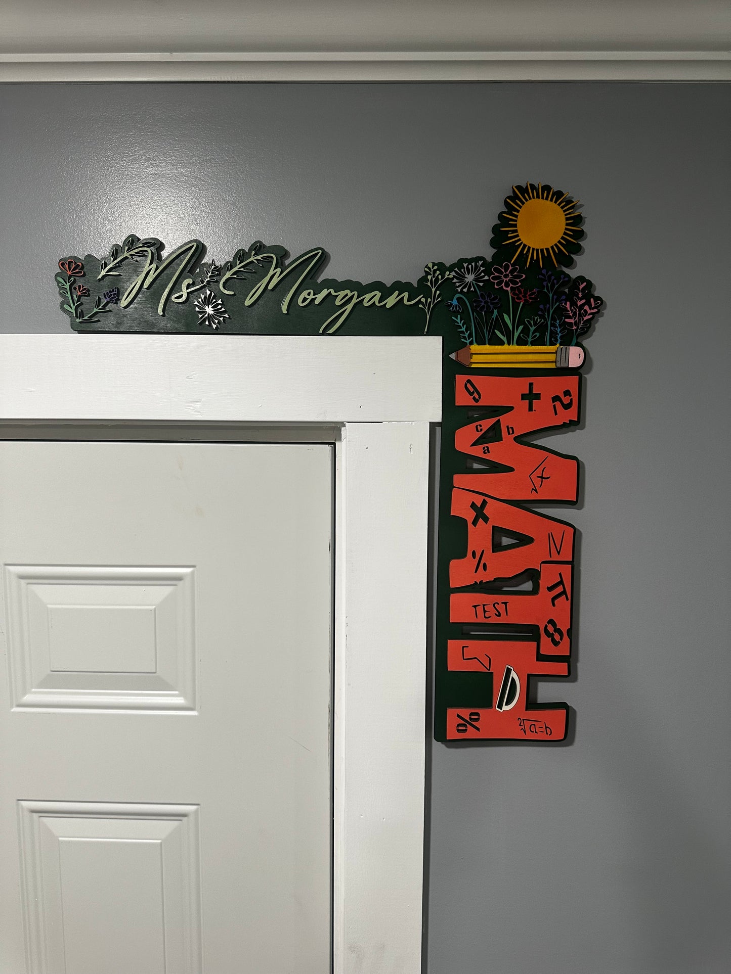 School Corner Door Sign