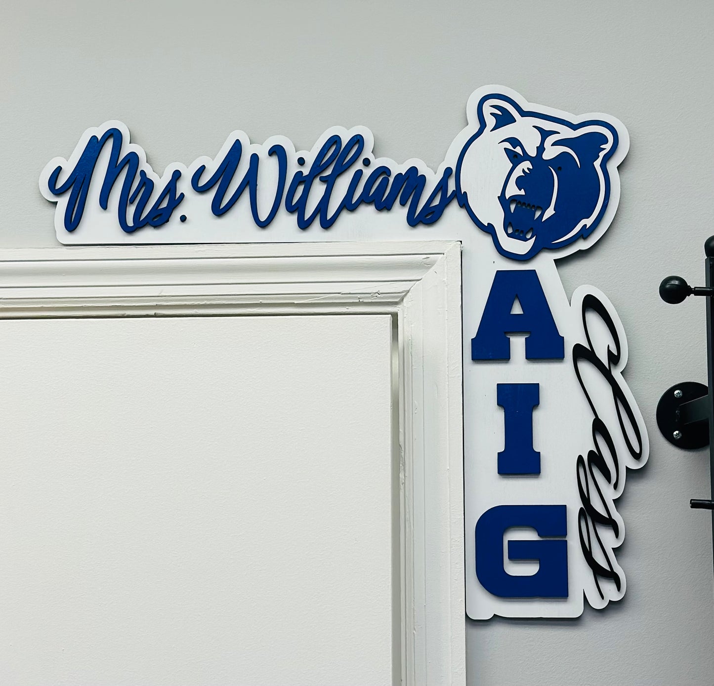 School Corner Door Sign