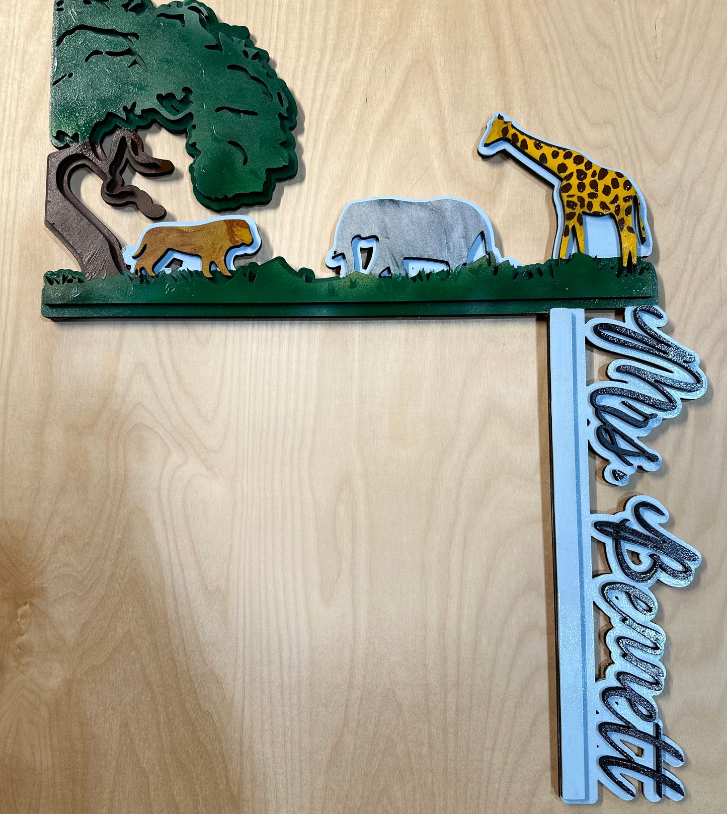 School Corner Door Sign