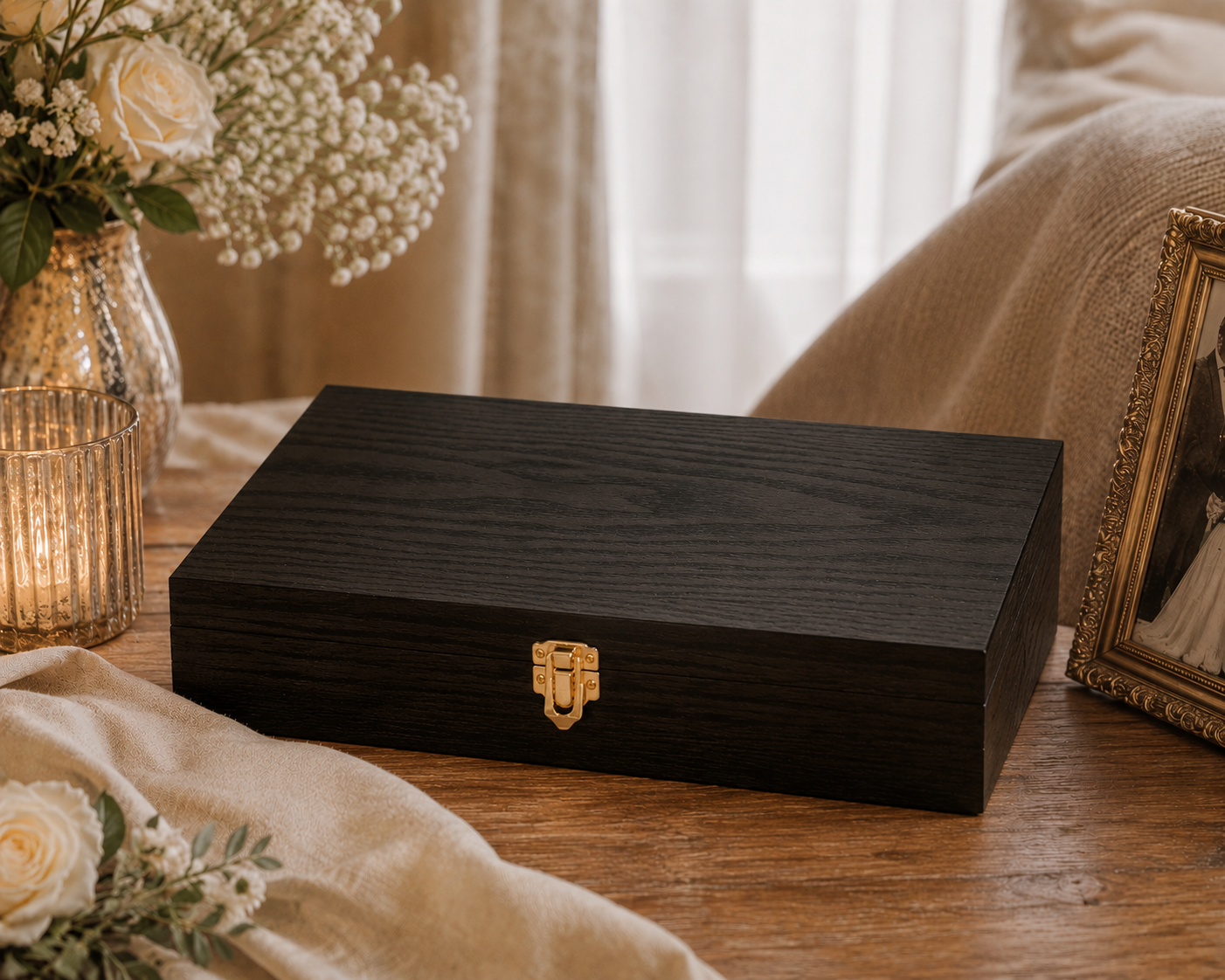 Wooden Keepsake Treasure Box