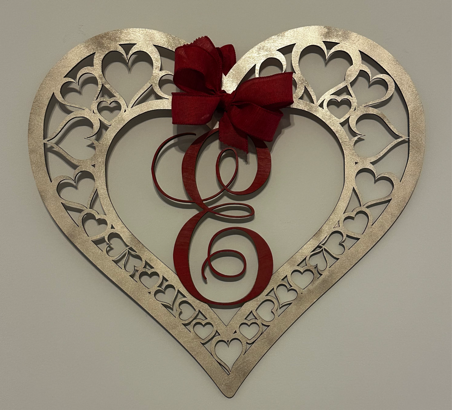 Valentines Day Heart Front Door Sign | Heart Sign