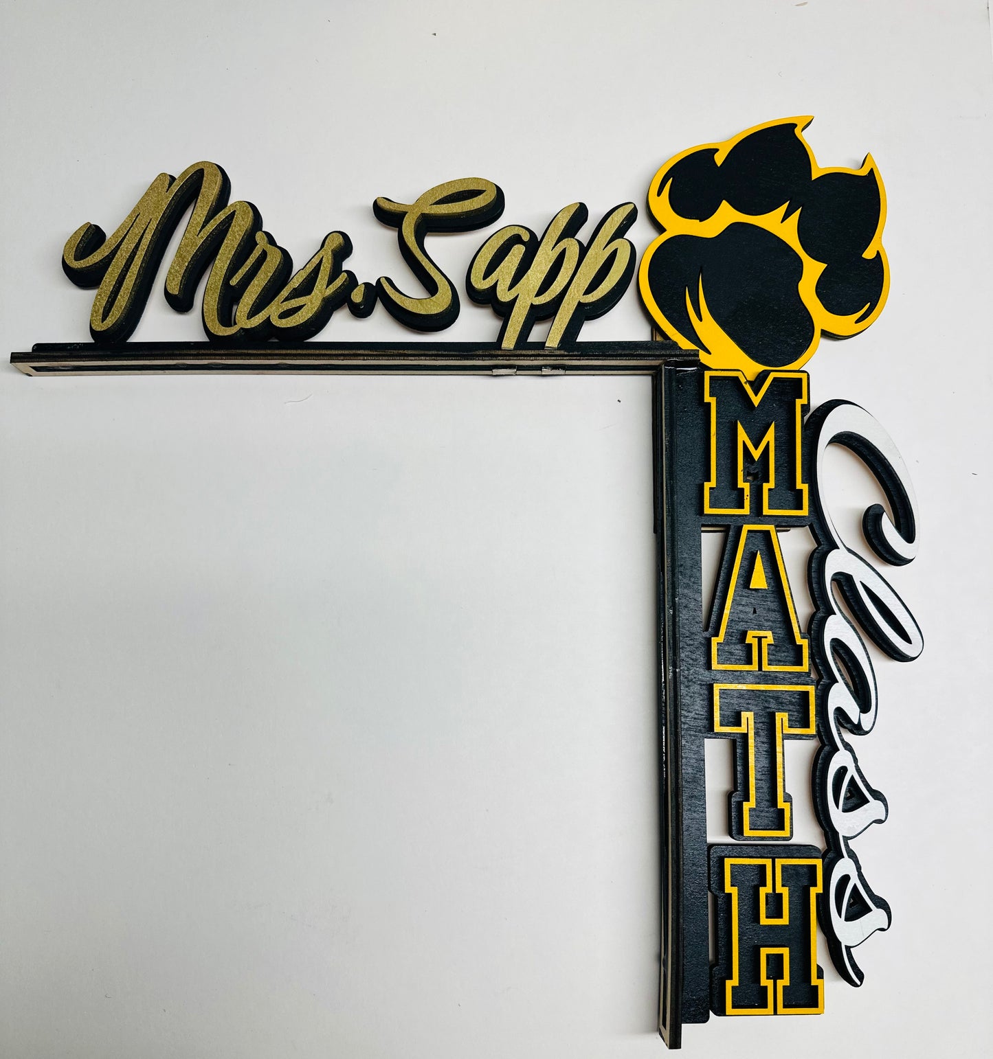 School Corner Door Sign