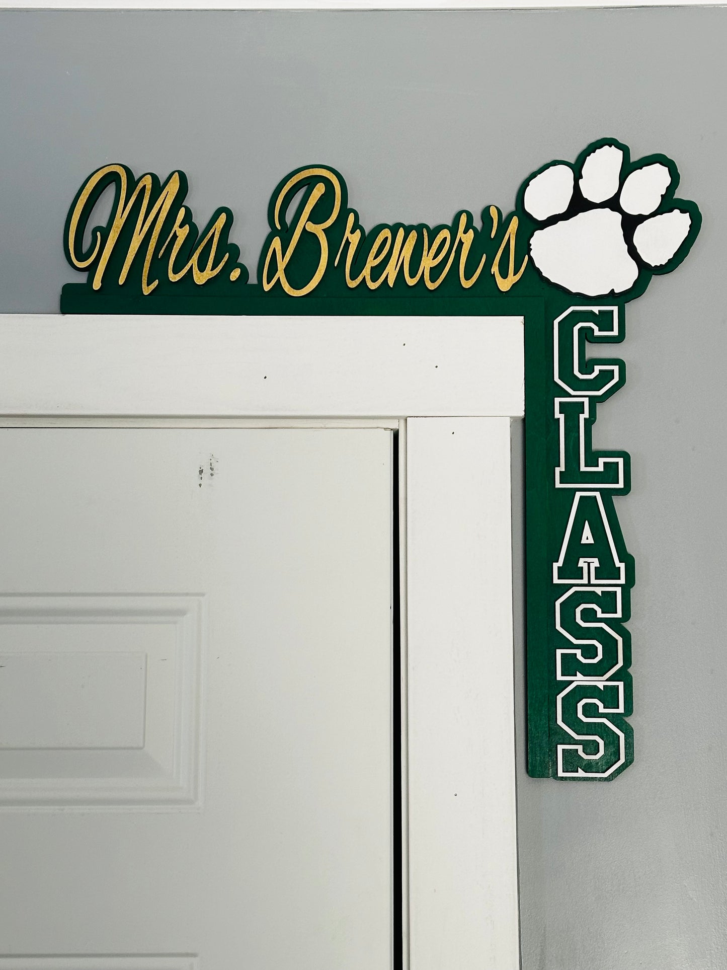 School Corner Door Sign