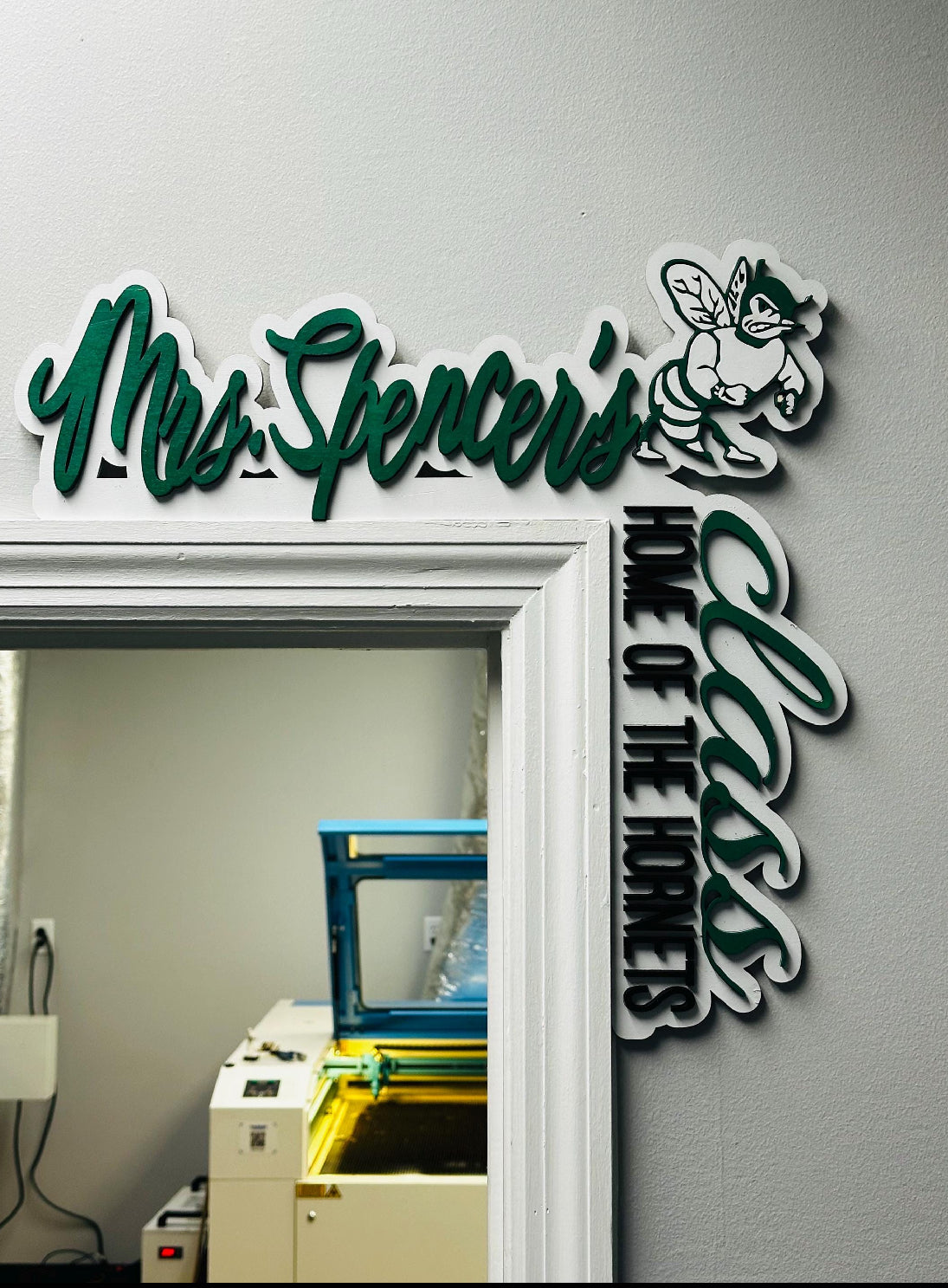 School Corner Door Sign