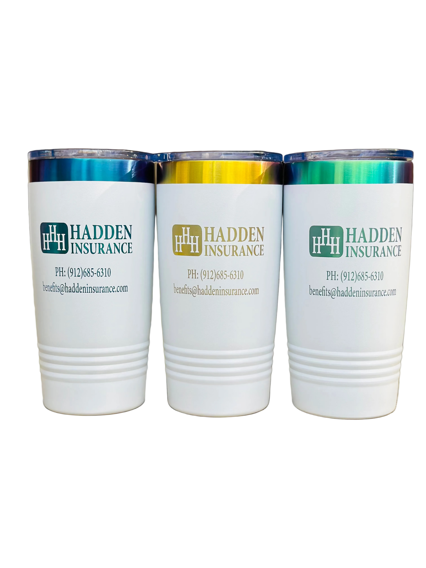 20oz White/Prism ION-Plated Polar Camel Tumbler w/ Slider Lid