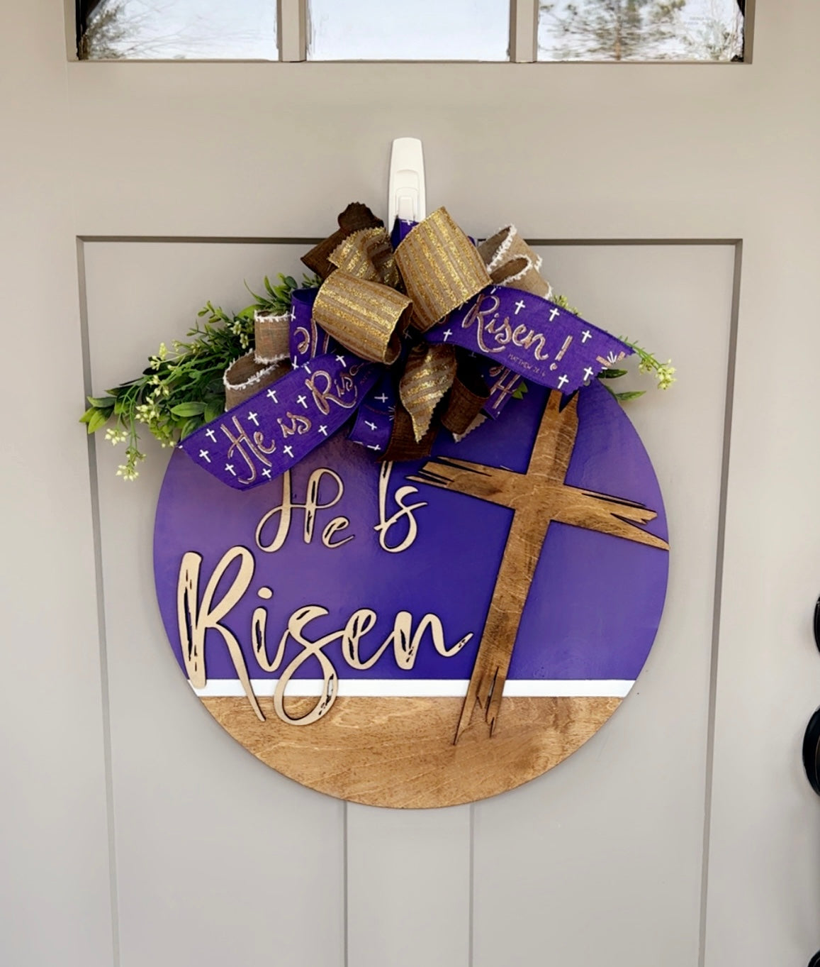 He Is Risen - Door Sign