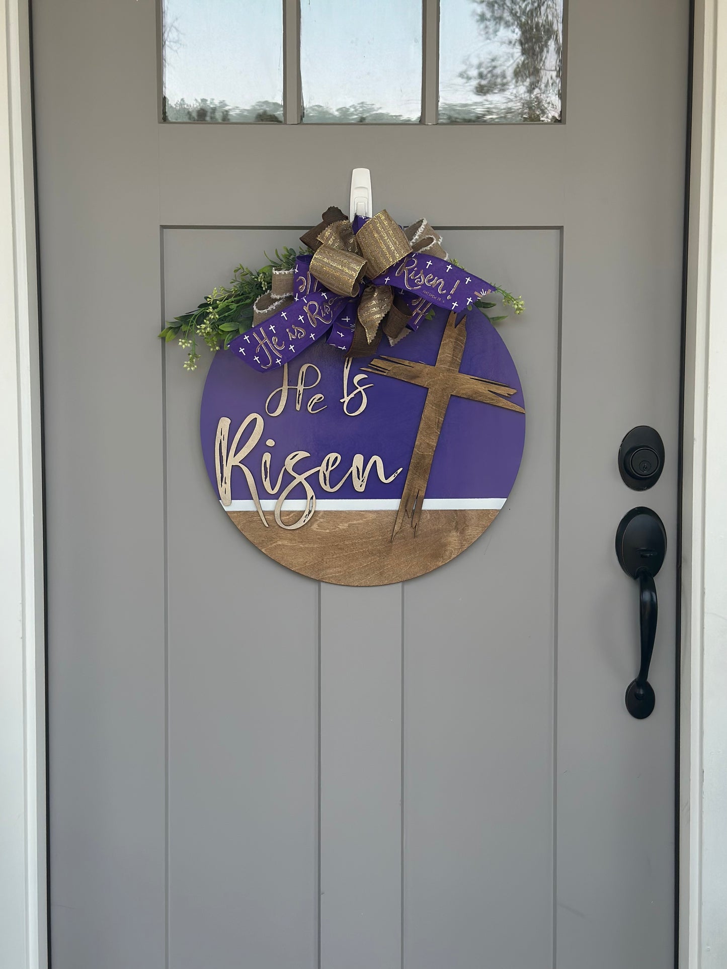He Is Risen - Door Sign
