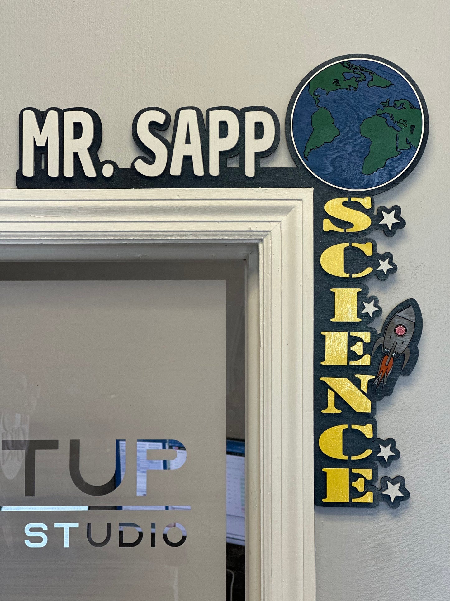 School Corner Door Sign