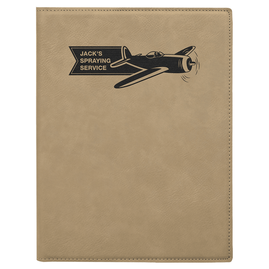 7" x 9" Personalizable Leatherette Portfolio with Notepad