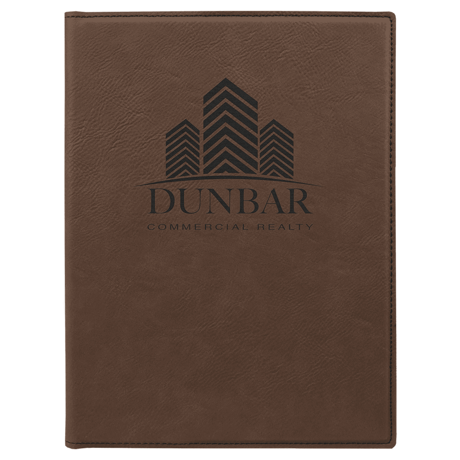 7" x 9" Personalizable Leatherette Portfolio with Notepad