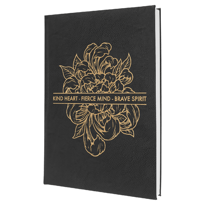 7" x 9 3/4" Leatherette Journal with Lined Notepad