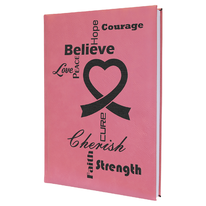 7" x 9 3/4" Leatherette Journal with Lined Notepad