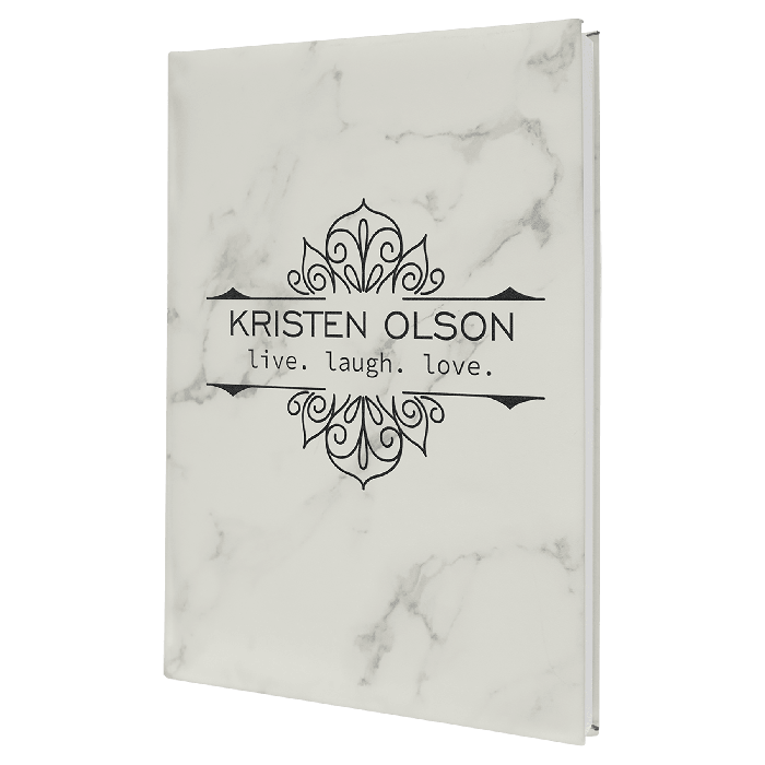 7" x 9 3/4" Leatherette Journal with Lined Notepad