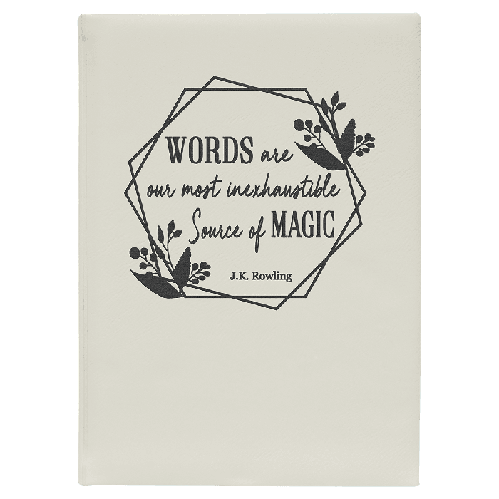 7" x 9 3/4" Leatherette Journal with Lined Notepad
