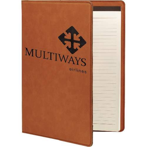 Leatherette Portfolio with Notepad