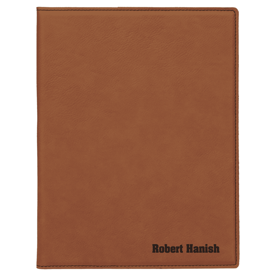 7" x 9" Personalizable Leatherette Portfolio with Notepad