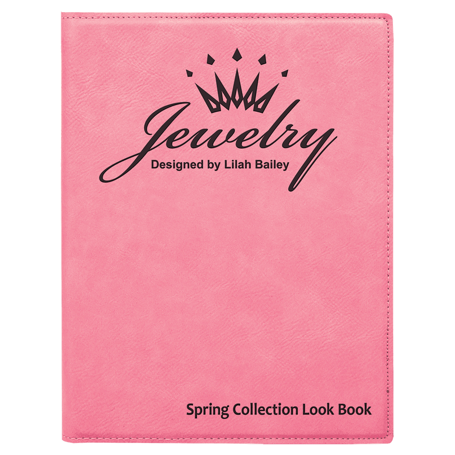 7" x 9" Personalizable Leatherette Portfolio with Notepad