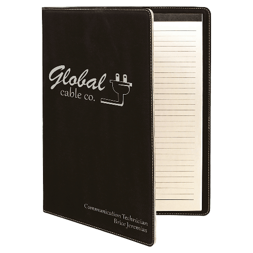 Leatherette Portfolio with Notepad