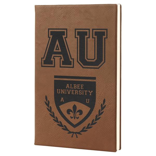 5 1/4" x 8 1/4" Leatherette Journal with Lined Notepad