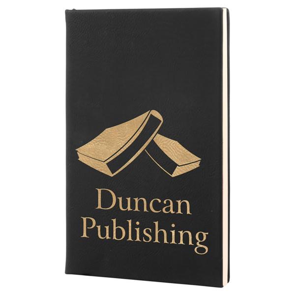 5 1/4" x 8 1/4" Leatherette Journal with Lined Notepad