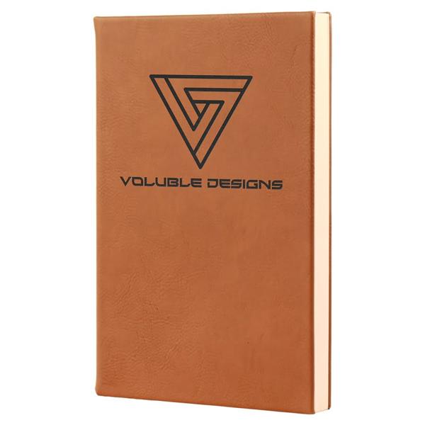 5 1/4" x 8 1/4" Leatherette Journal with Lined Notepad