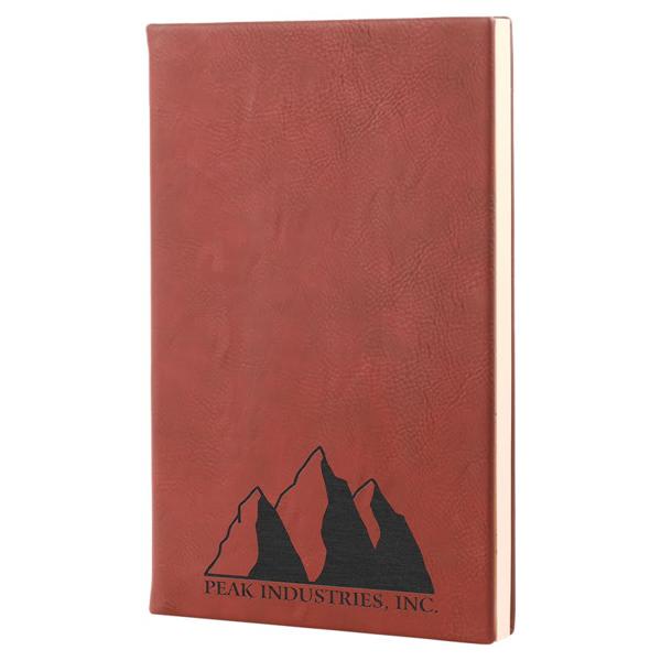 5 1/4" x 8 1/4" Leatherette Journal with Lined Notepad