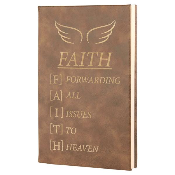 5 1/4" x 8 1/4" Leatherette Journal with Lined Notepad