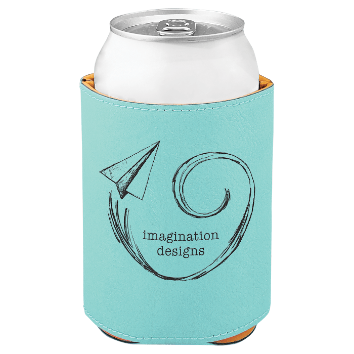 3 3/4" Premium Leatherette Beverage Holder / Standard Can Cooler