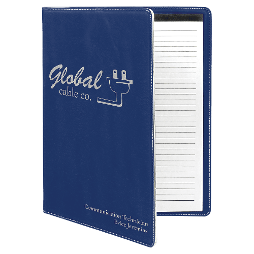 Leatherette Portfolio with Notepad