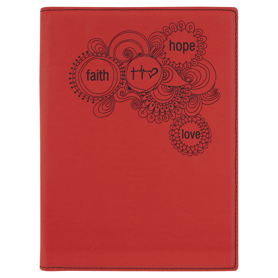 7" x 9" Personalizable Leatherette Portfolio with Notepad