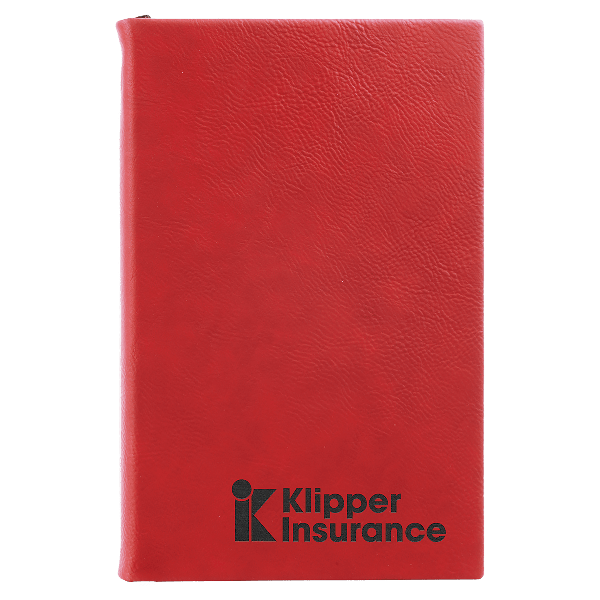 5 1/4" x 8 1/4" Leatherette Journal with Lined Notepad