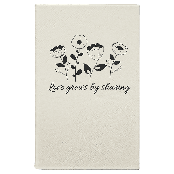 5 1/4" x 8 1/4" Leatherette Journal with Lined Notepad