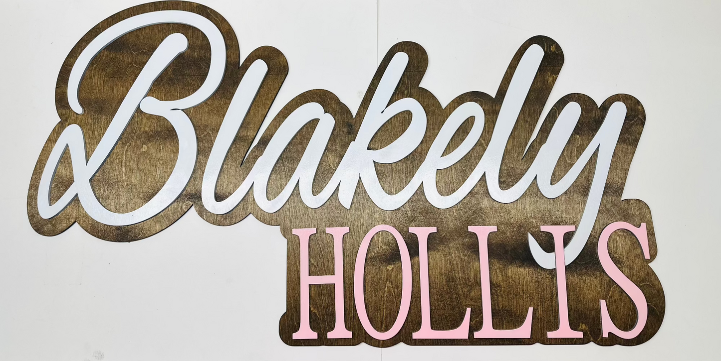 Nursery Name Sign