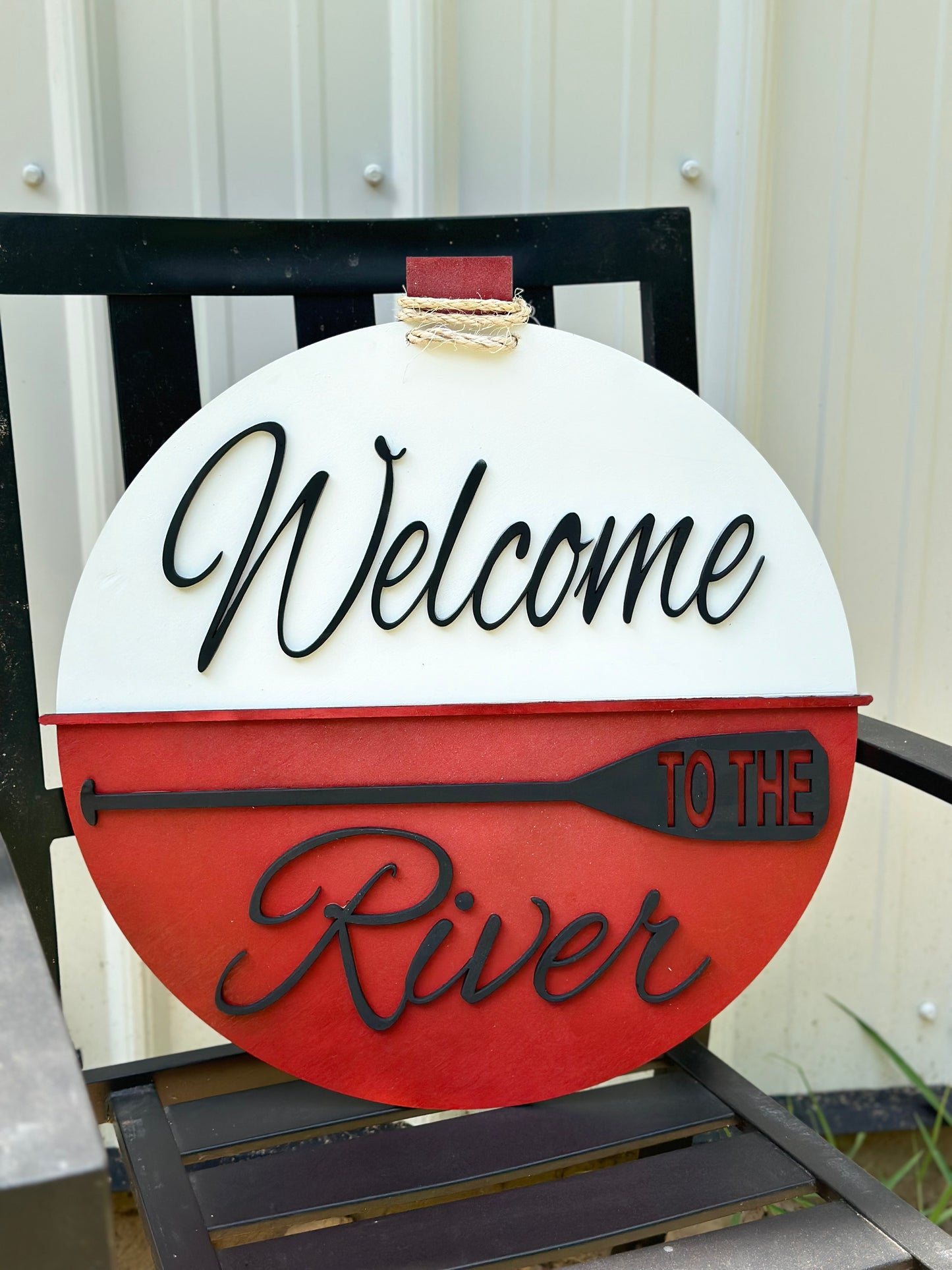 Welcome to the River Cork Sign | Rustic River Decor