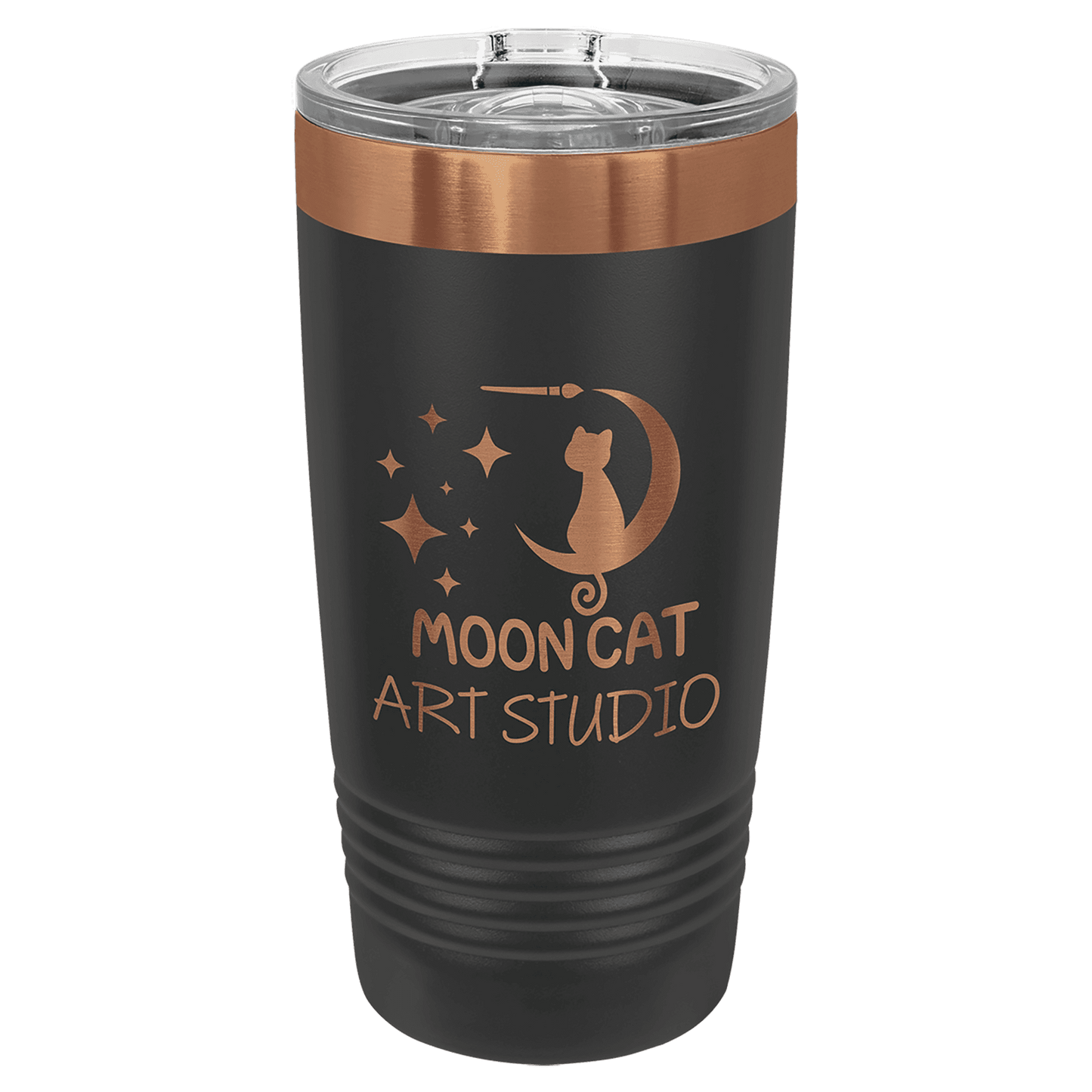 20oz Black/Rose Gold ION-Plated Polar Camel Tumbler w/ Slider Lid