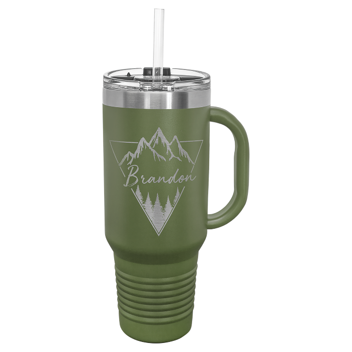 40oz Travel Mug w/ handle Polar Camel