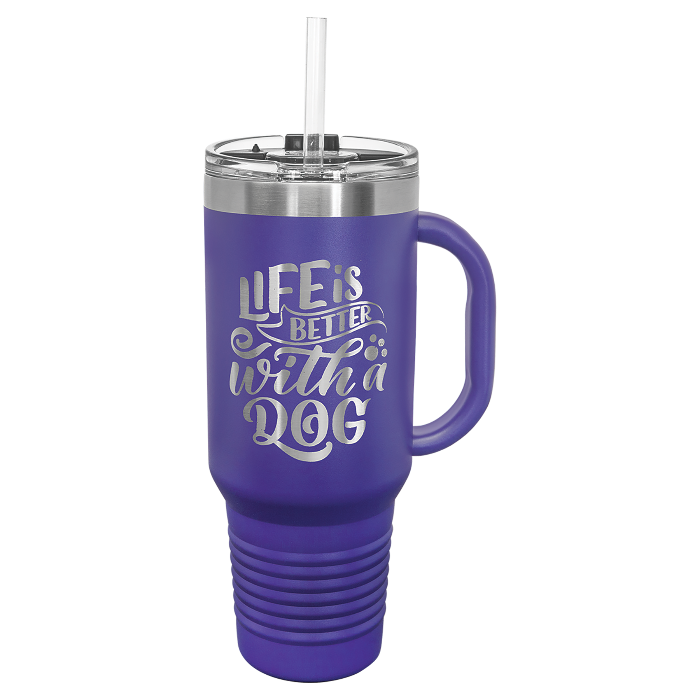40oz Travel Mug w/ handle Polar Camel
