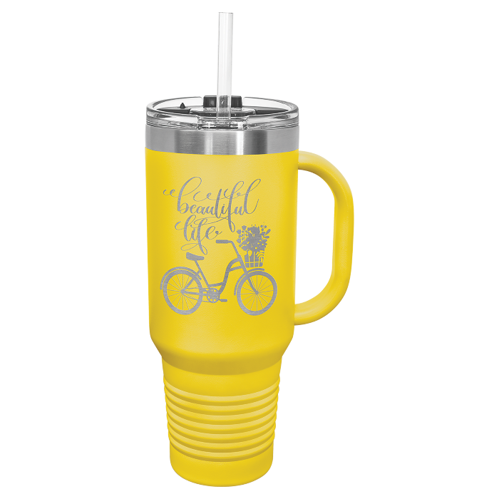 40oz Travel Mug w/ handle Polar Camel