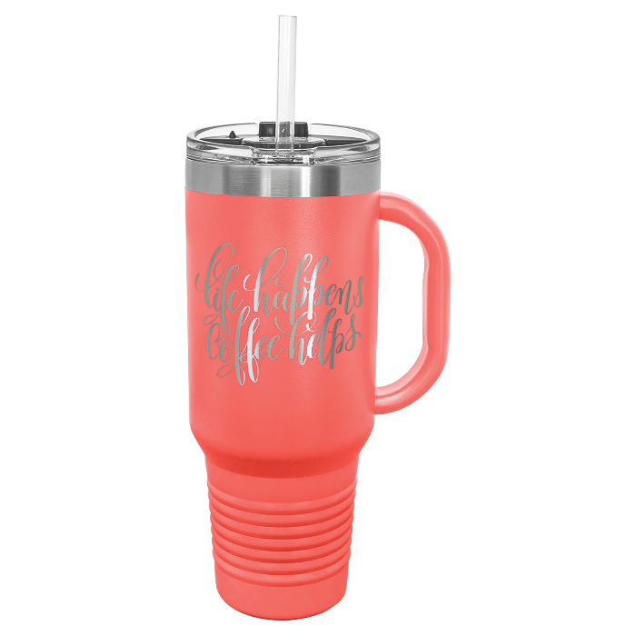 40oz Travel Mug w/ handle Polar Camel