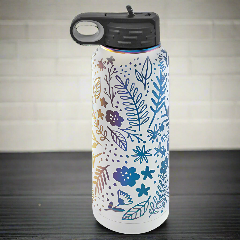 32oz White Prism ION-Plated Water Bottle Polar Camel