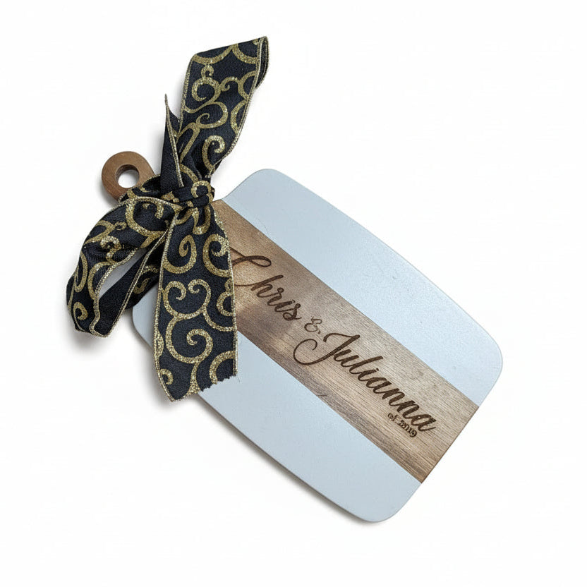 Acacia and Marble Wood Charcuterie Board