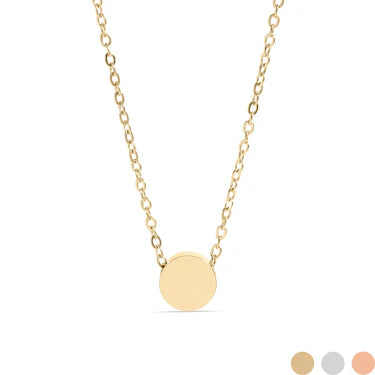 Mini Circle Pendant Necklace