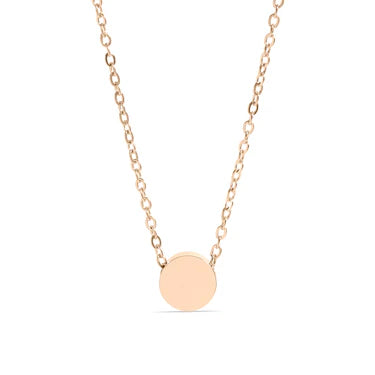 Mini Circle Pendant Necklace