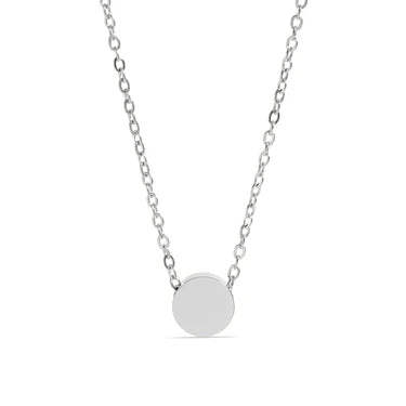 Mini Circle Pendant Necklace