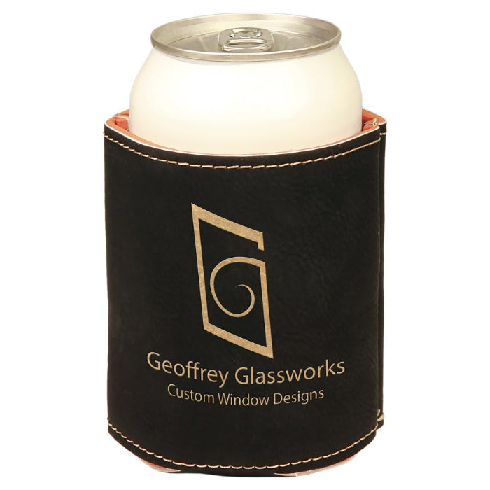 3 3/4" Premium Leatherette Beverage Holder / Standard Can Cooler